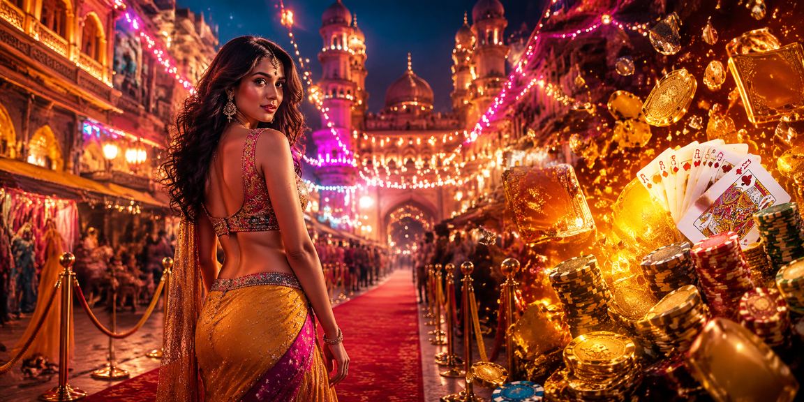 Indian culture Bollywood themed Andar Bahar card game