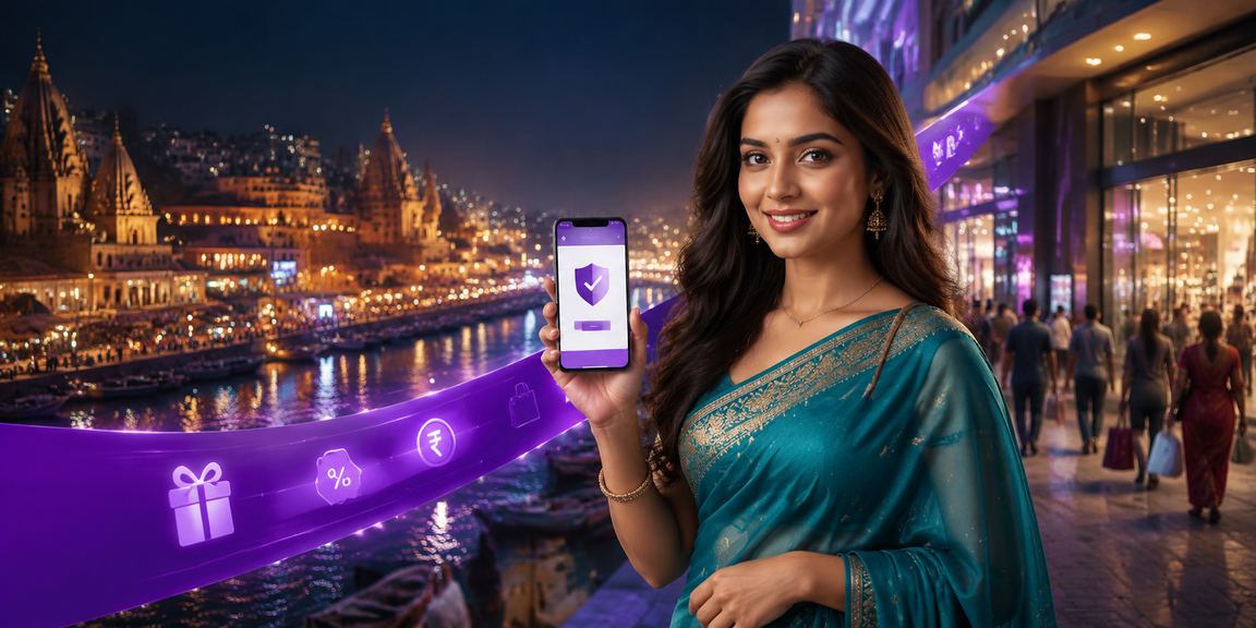 Indian player using mobile for secure payment and verification
